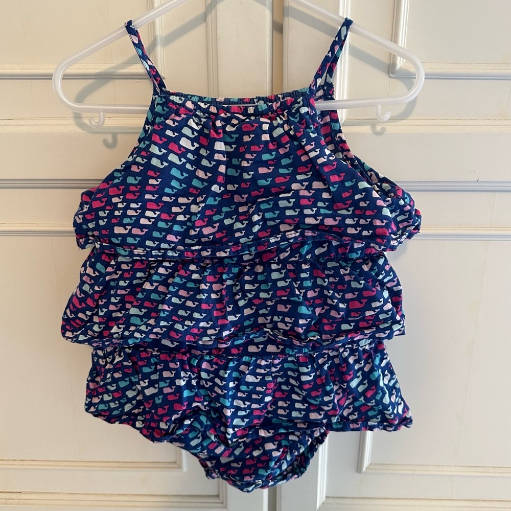 Vineyard Vines for Target Whale Ruffled Romper
